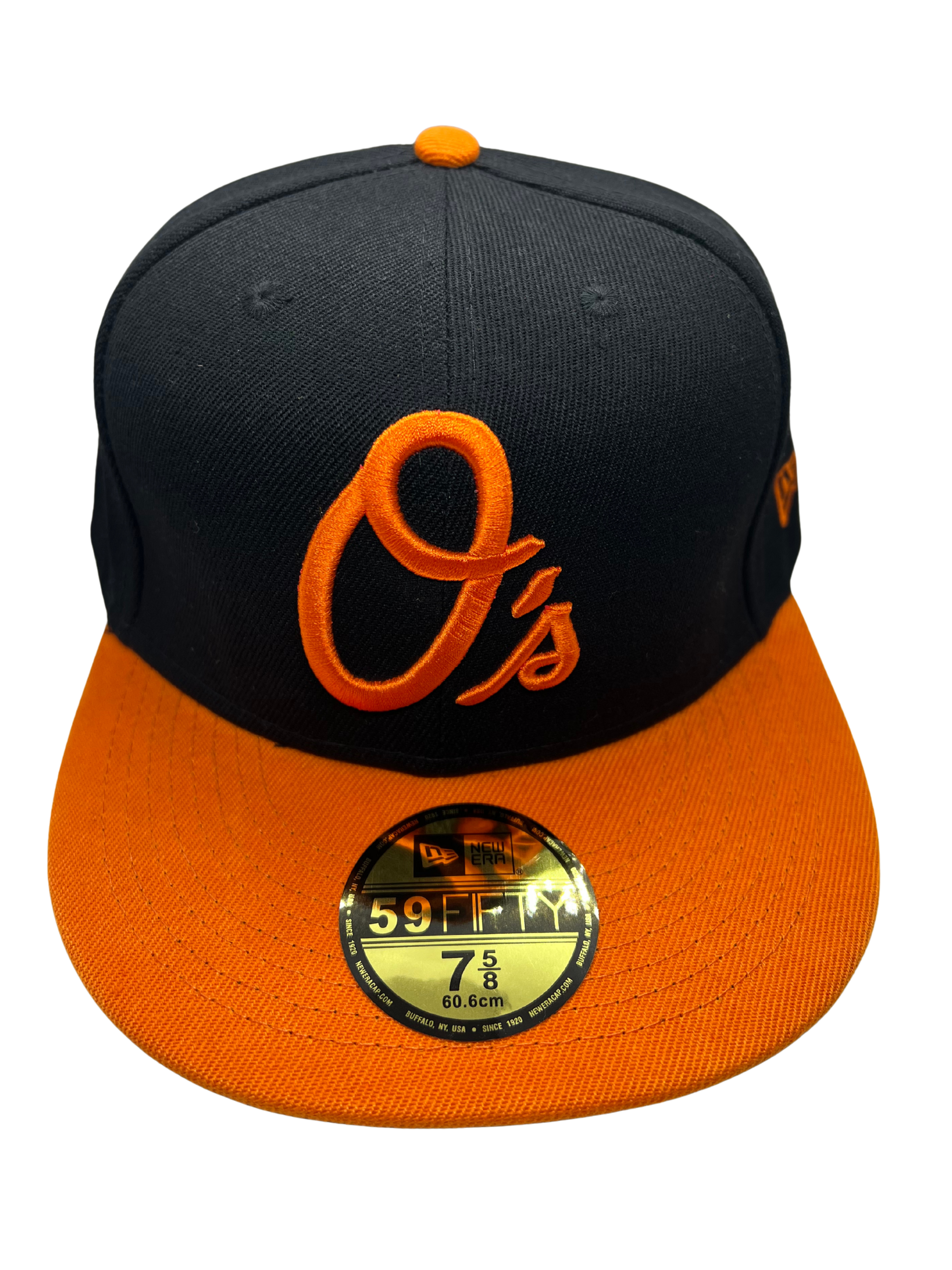 New Era Exclusive 59Fifty Fitted Hat| Black & Orange Baltimore Oriels Fitted Edition