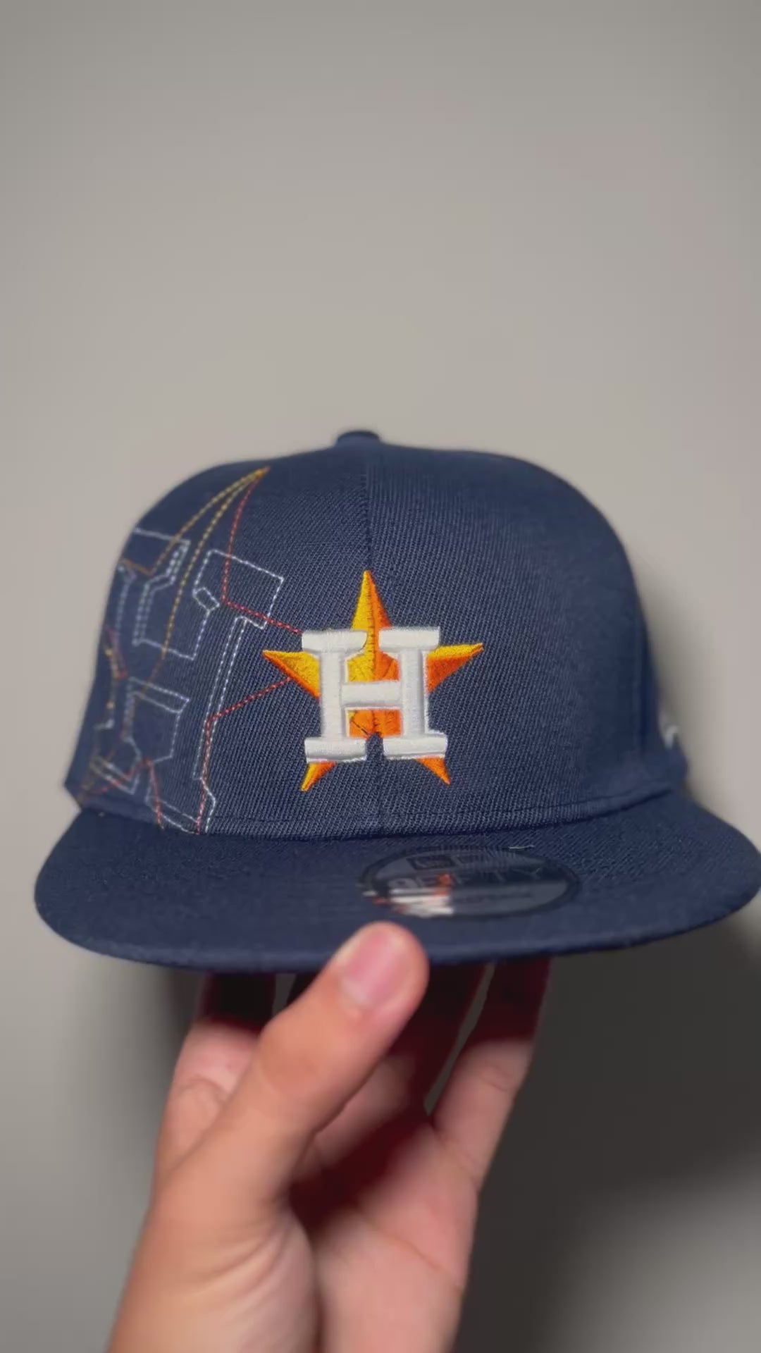 New Era Exclusive 9Fifty Snapback | Navy Blue Huston Astros Edition
