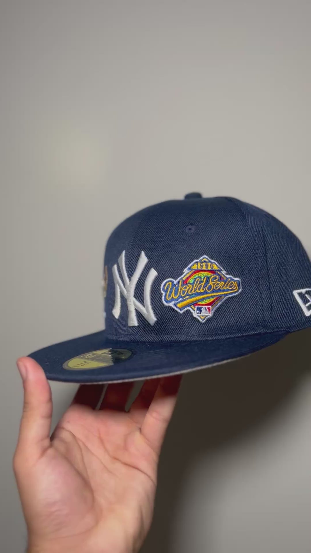 New Era Exclusive 59Fifty Fitted Hat| Navy Blue LA Dodgers Fitted 27 World Series Edition